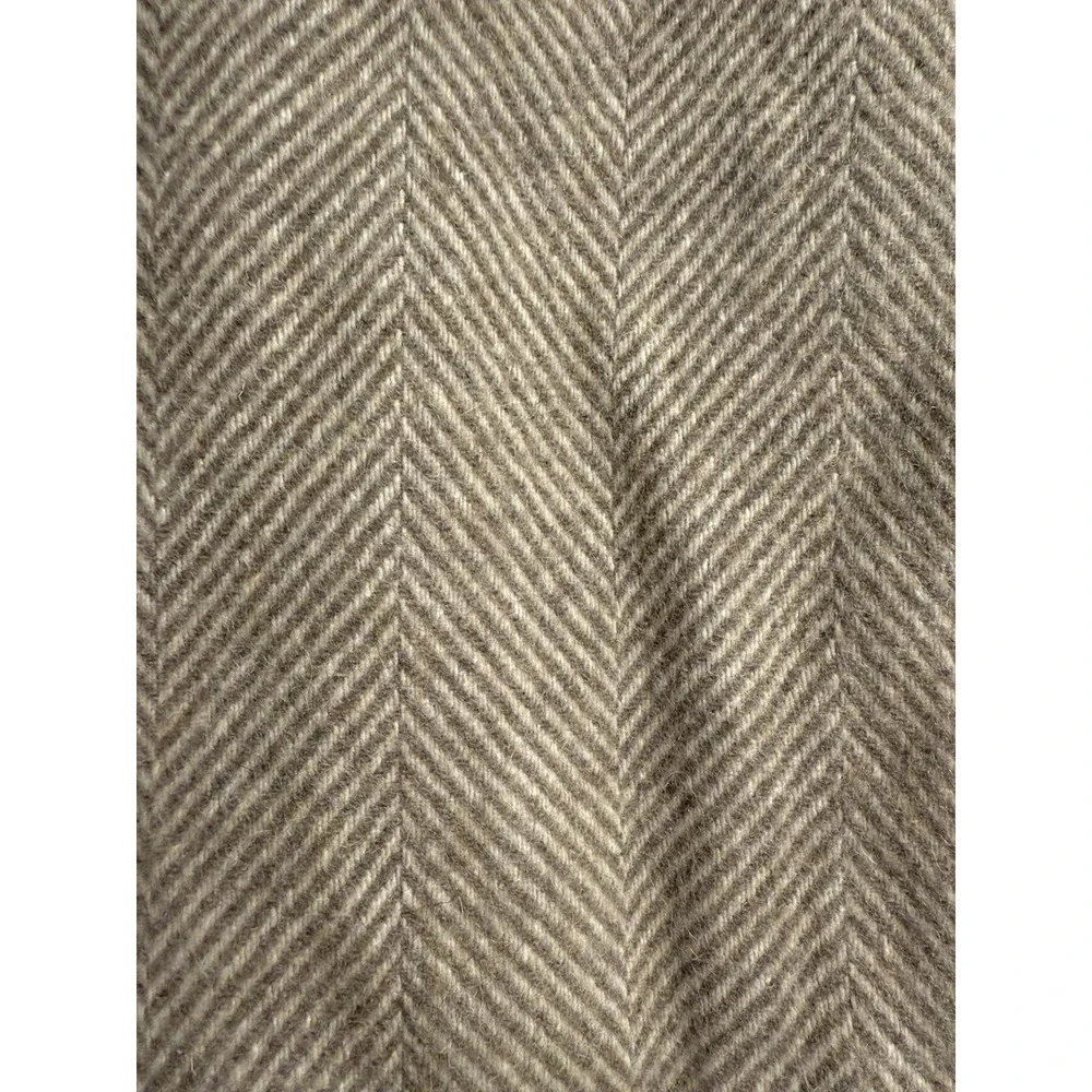 The Tartan Blanket Co Herringbone Green Recycled Waterproof Picnic 55x75